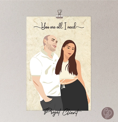 Illustration-de-couple-minimaliste---Graphix-Pro