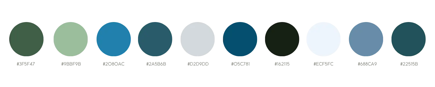 Palette de couleurs - Clinea