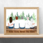 Portrait de Famille personnalise grands-parents