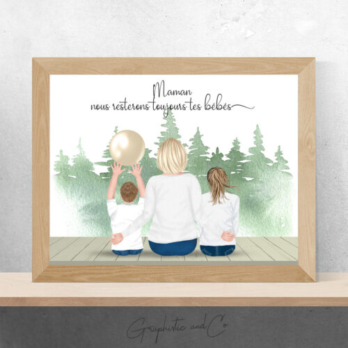 Portrait de Famille personnalise