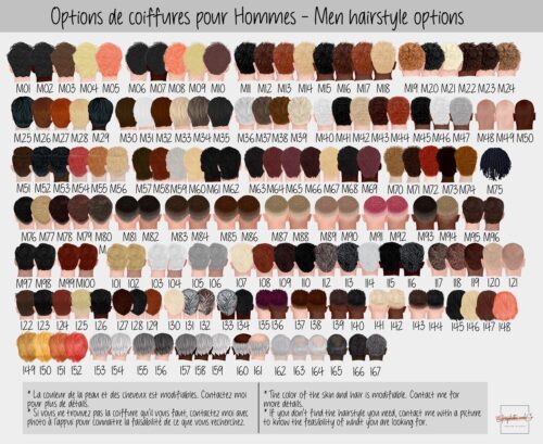 Coiffure Hommes Portrait de Famille enlacée avec animaux