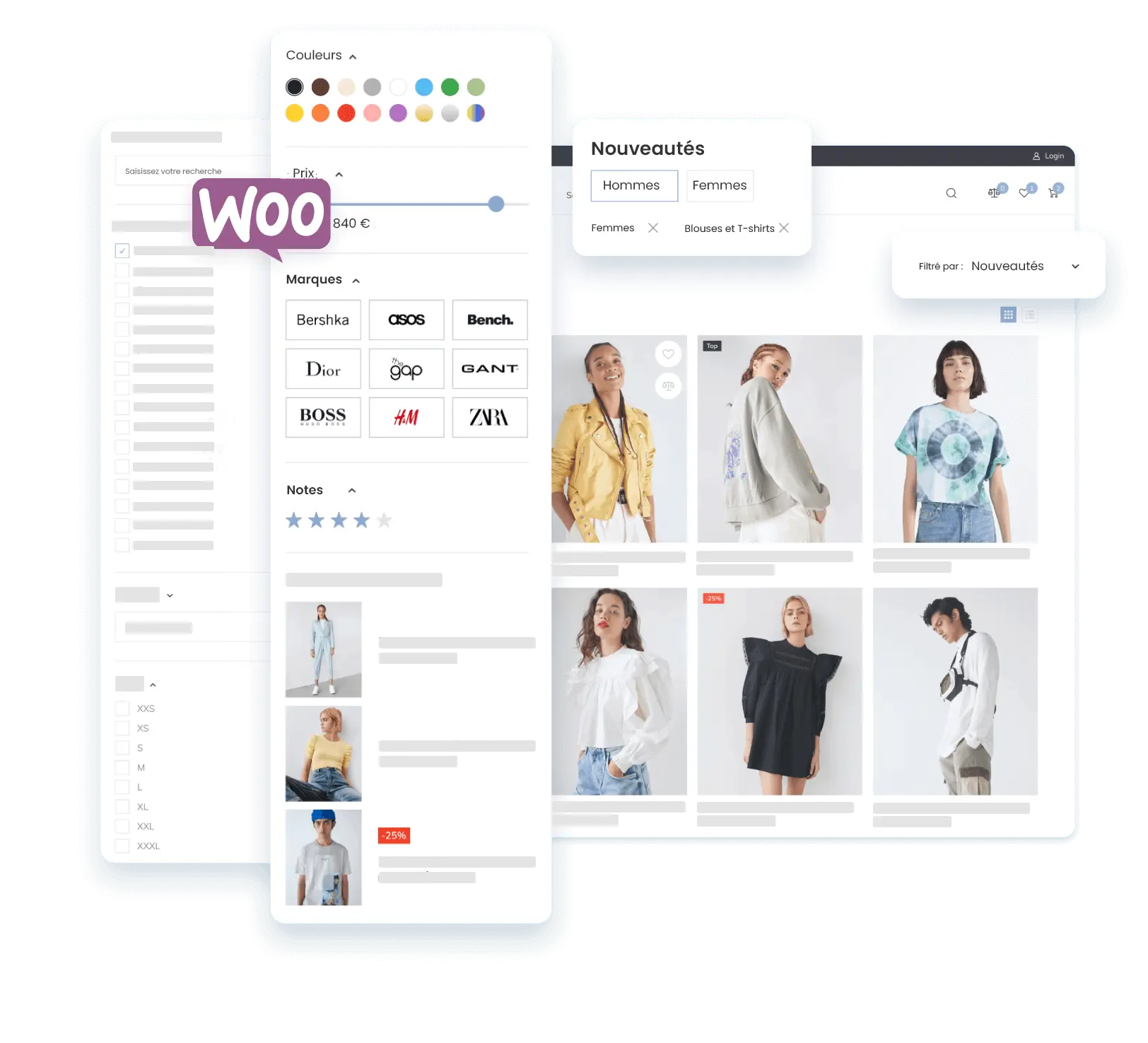 Site Woocommerce avec filtre avancé