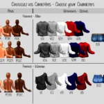 Caractères hommes - Portraits personnalisés