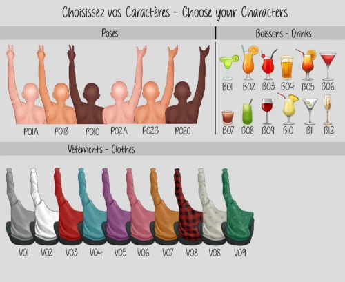 Portrait personnalisé amies qui trinquent