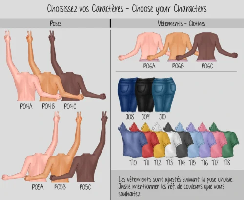 Caractères Portrait amitié