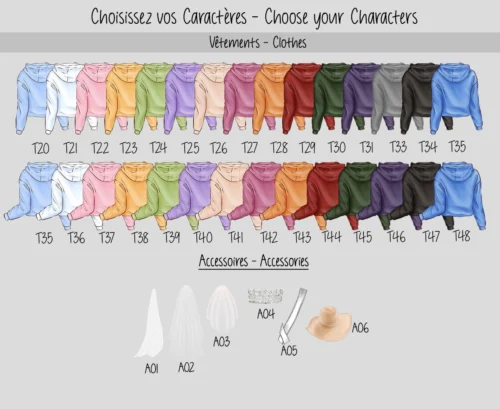 Caractères Meilleures amies