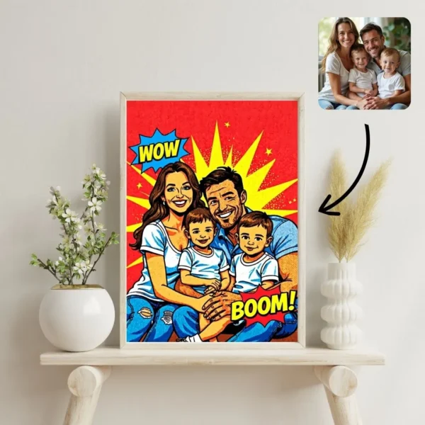 Portrait personnalisé Bande dessinée - Comics - BD