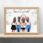 Portrait personnalisé mariage EVJF