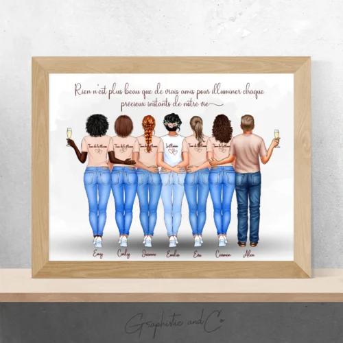 Portrait "Amies pour toujours"