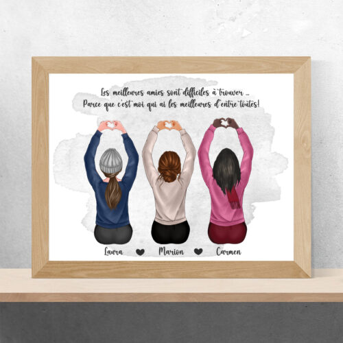 Portrait de meilleures amies avec animaux