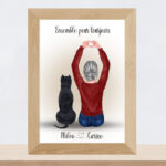 Portrait de meilleures amies avec animaux