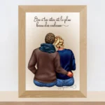 Portrait de couple en hiver