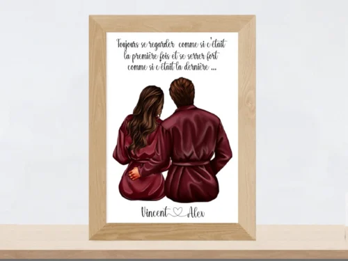 Personnages pour portrait de couple Graphisticandco