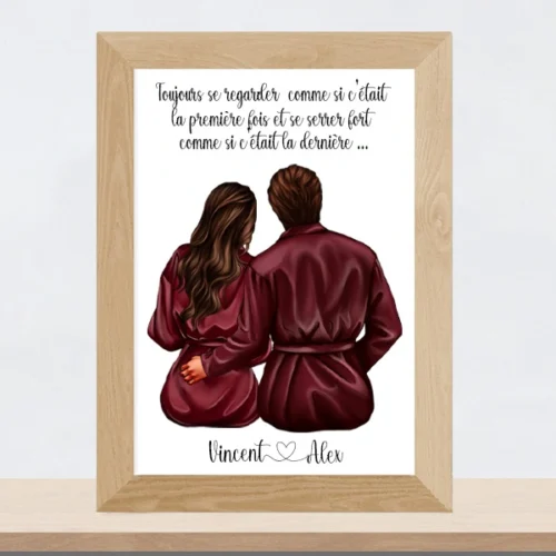 Personnages pour portrait de couple Graphisticandco