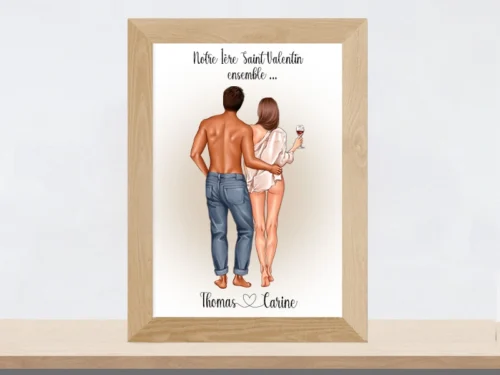 Personnages pour portrait de couple Graphisticandco