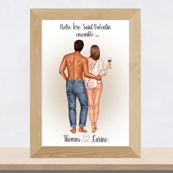 Personnages pour portrait de couple Graphisticandco