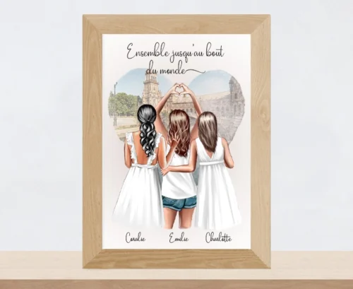 Portrait personnalisé mariage EVJF