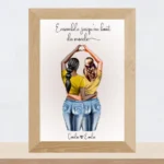 Portrait personnalisé meilleures amies