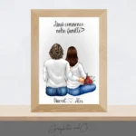 Portrait de couple avec femme enceinte