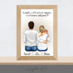 Portrait de famille personnalisé avec nouveau né