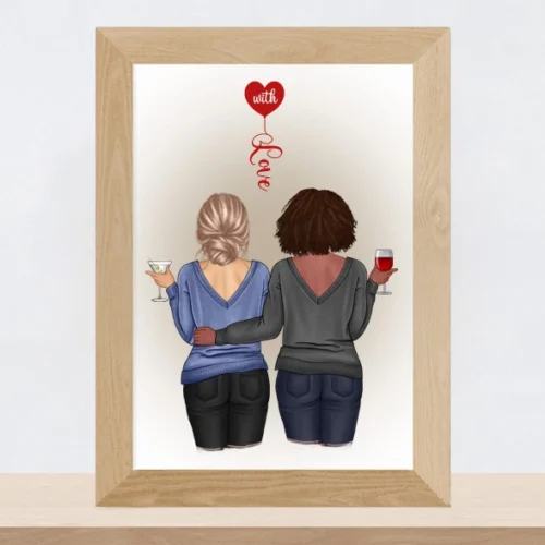 Portrait meilleures amies en pulls