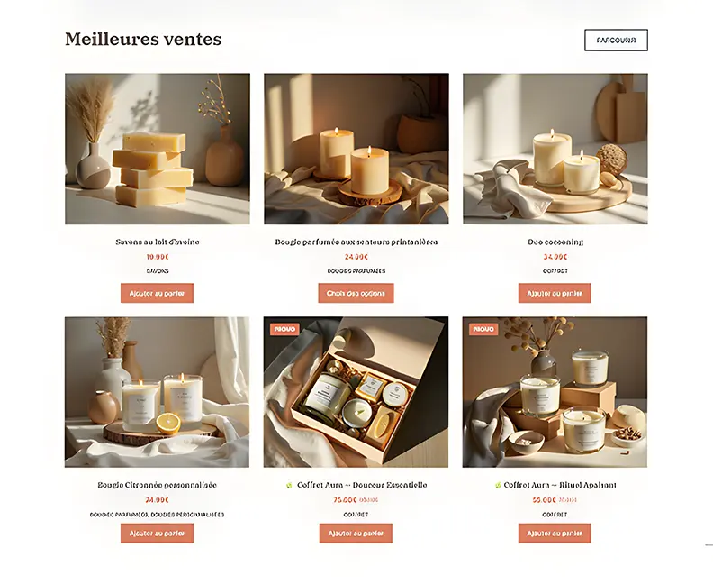 Création de Site web pour créateurs et artisans