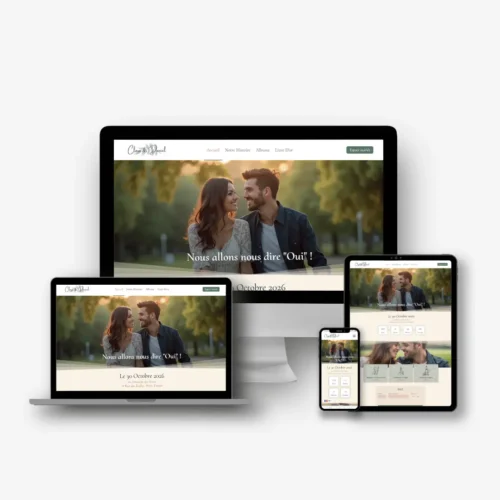 Site de mariage privé – Offre clé en main